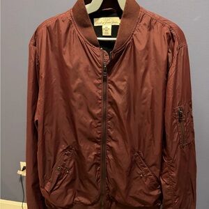 H&M Deep Red Bomber Jacket